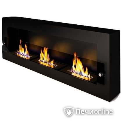 Биокамин ЭкоЛайф Fire Line Glass black burgundy в Самаре